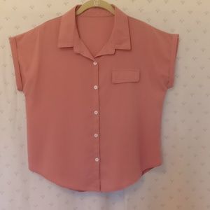 Shein Sleeveless Button Down Blouse